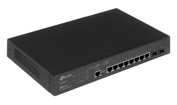 TP-LINK TL-SG3210 Managed L2 Gigabit Ethernet (10/100/1000) Power over Ethernet (PoE) Svart Svart