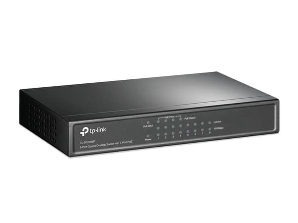 TP-Link 8-Port Gigabit Desktop PoE Switch med 4-Port