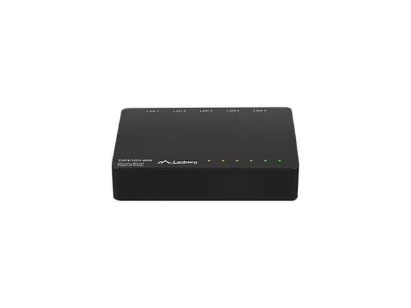 Lanberg Switch PoE DSP3-1005-60W (5-portar, 1 Gb/s)