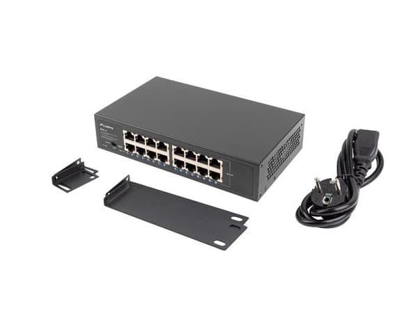Lanberg Switch RSGE-16 Rack 10"/19" (16-portars 1 Gb)