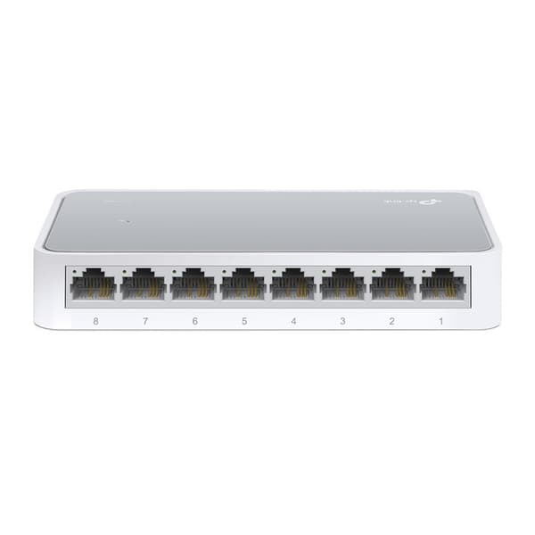 TP-Link TL-SF1008D Unmanaged Fast Ethernet (10/100) Hvid Hvid