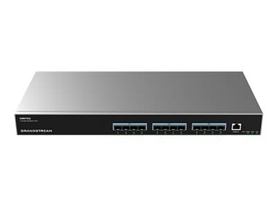 Grandstream GWN7830 Series GWN7832 - Switch - aggregation - L3 - Styrt - 12 x 10 Gigabit SFP+ - stasjonær, veggmonterbar, rackmonterbar Grå