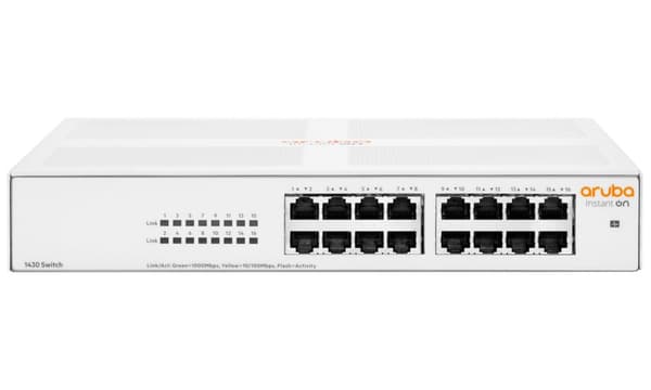 HPE Aruba Networking Aruba Instant On 1430 16G Unmanaged L2 Gigabit Ethernet (10/100/1000) 1U White