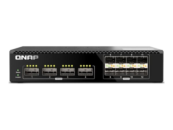 QNAP QSW-M7308R-4X - Switch - Administrerad - 4 x 100 Gigabit QSFP28 + 8 x 25 Gigabit SFP28 - rackmonterbar