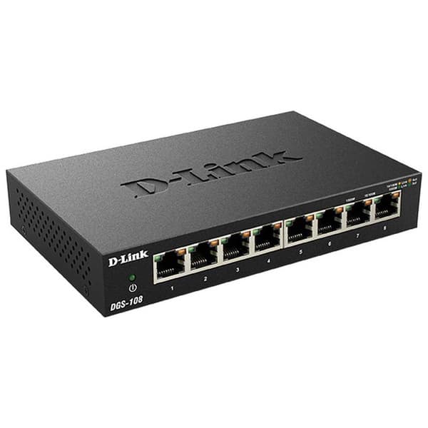 D-link Dgs-108 8 Ports Musta