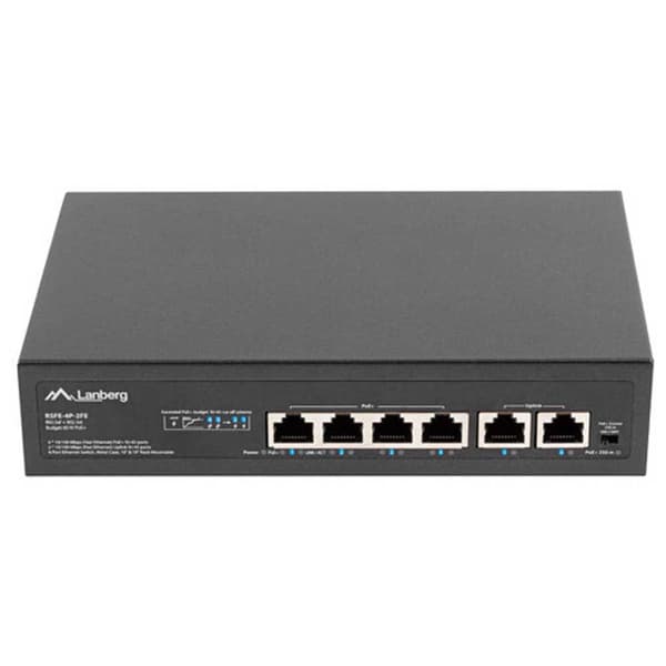 Lanberg Kontakt Rsfe-4p-2fe-60 Sort Sort