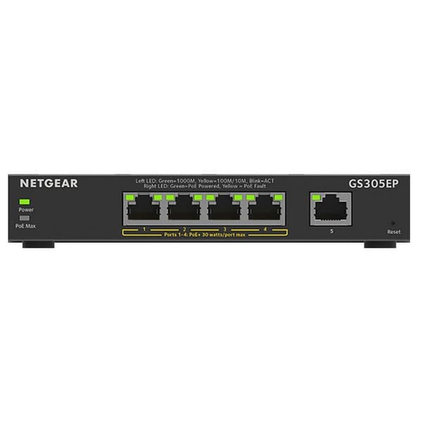Netgear Vaihtaa Gs305ep 5 Satamat Musta