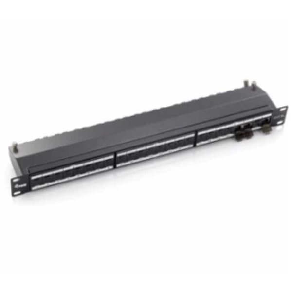 Equip Beskyttet Patchpanel Cat 6a 24 Havne Sort