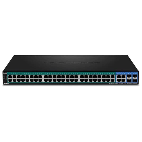 Trendnet 52 Port Gigabit Web Smart Power Over Ethernet+ Switch Musta