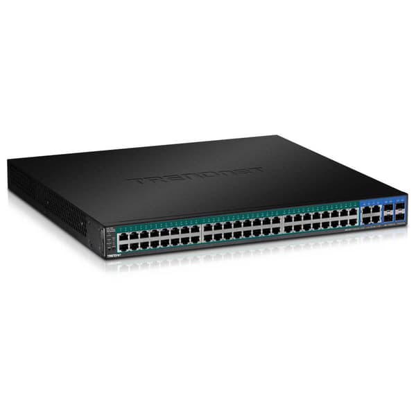 Trendnet 52 Port Gigabit Web Smart Power Over Ethernet+ Switch Svart Svart