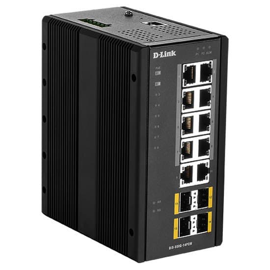 D-link Managed Indus Poe 14 Port Musta Svart