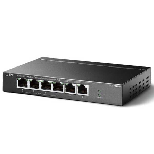 Tp-link Tl-sf1006p Svart Svart