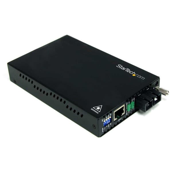 Startech Fiberoptisk Konverter Et90110sc2 Sort