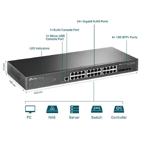 Tp-link Växla Omada 28p Svart