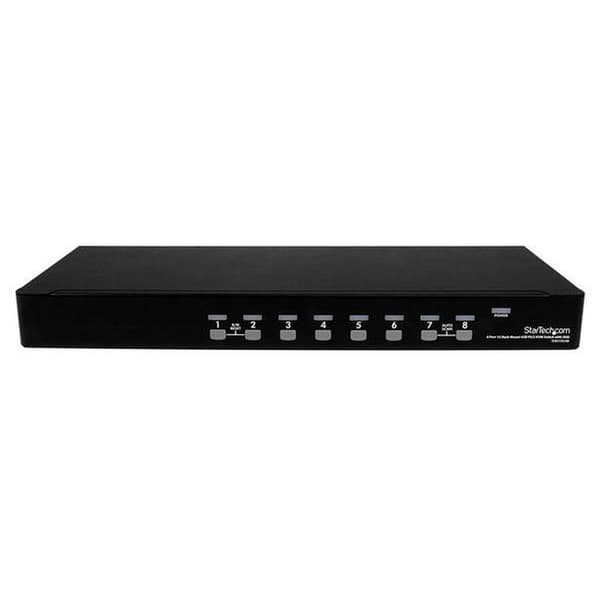Startech Switch Kvm 8x Vga Usb 1u Ps/2 Svart