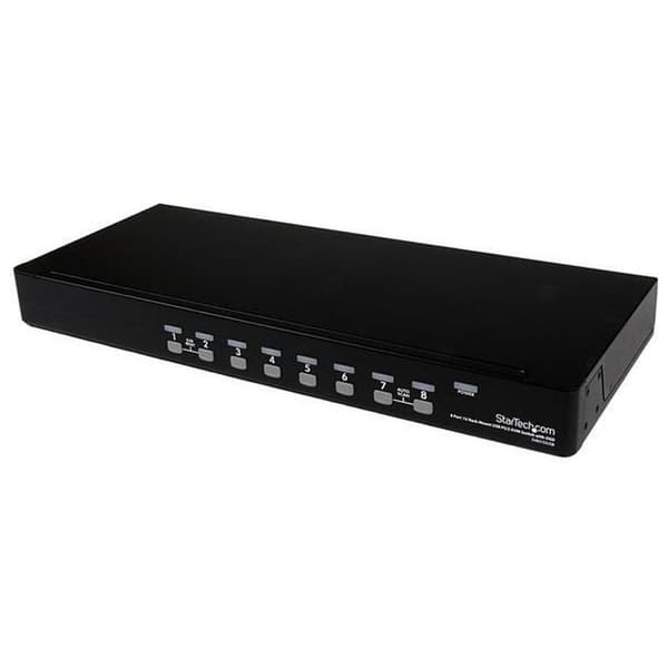 Startech Switch Kvm 8x Vga Usb 1u Ps/2 Svart