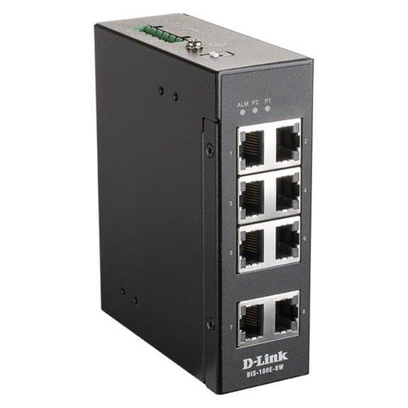 D-link 8 Port Unmanaged Switch Sort Svart