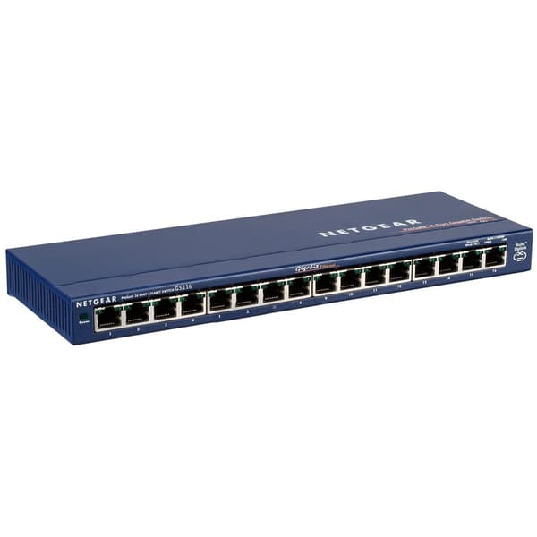 Netgear 16 Port Gigabit Switch Blå Grå