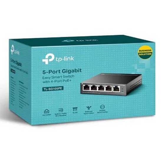 Tp-link Ports Hub Switch Tl-sg105pe 5 Svart