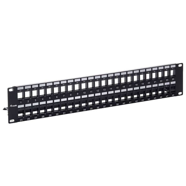 Equip Tømt Patchpanel Cat 6 48 Havne Sort