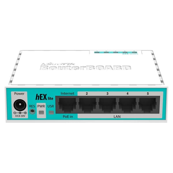 Mikrotik Kontakt Rb750r2 Hvid Hvid