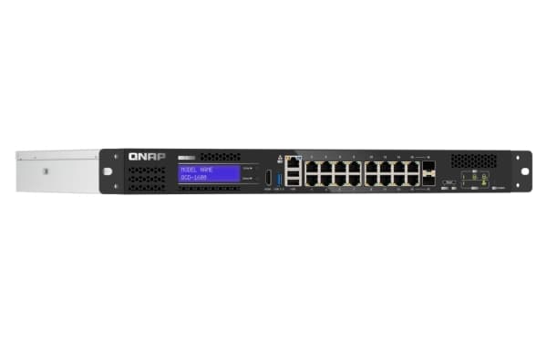QNAP QGD-1600 - Switch - smart - 4 x 10/100/1000 (PoE++) + 10 x 10/100/1000 (PoE+) + 2 x kombinations-Gigabit SFP (PoE+) - rackmonterbar - AC