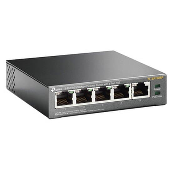 Tp-link Tl-sf1005p Switch 5 Port To 10/100 Mbps Poe Svart