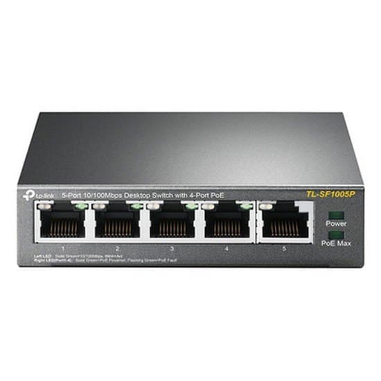 Tp-link Tl-sf1005p Switch 5 Port To 10/100 Mbps Poe Svart