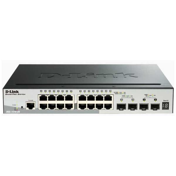 D-link 20-port Gigabit Smartpro Switch Svart
