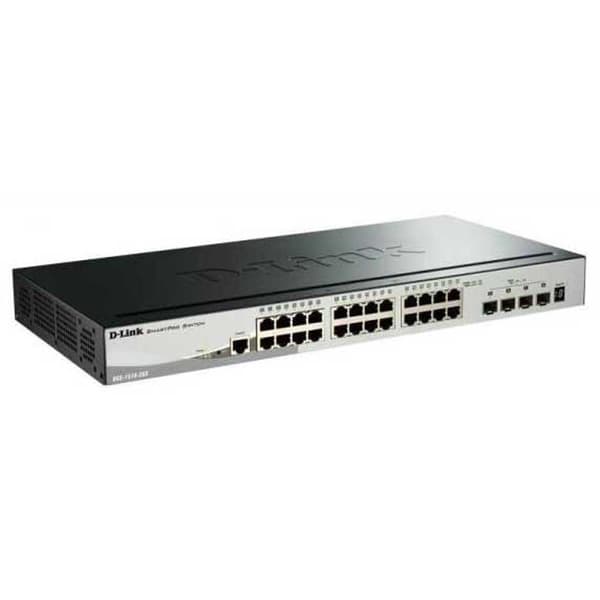 D-link 28-portars Gigabit Smart Switch Svart Svart