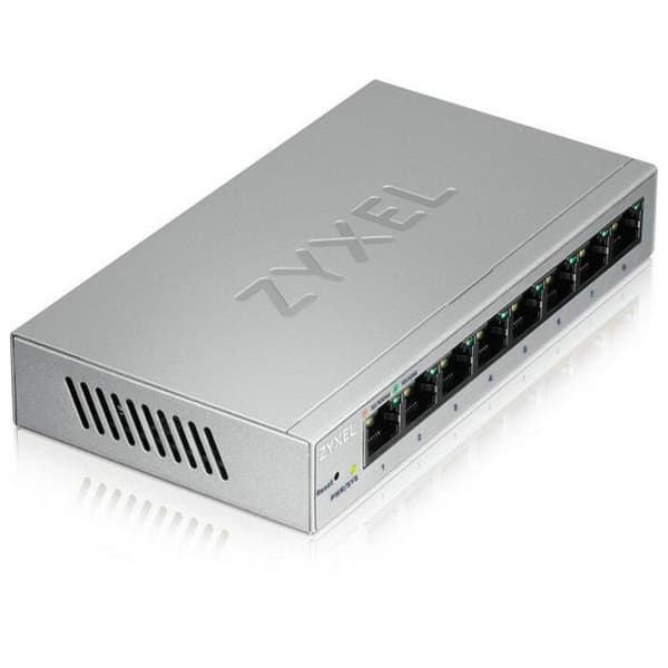 Zyxel Gs1200-8 8 Port Hub Switch Søvfarvet