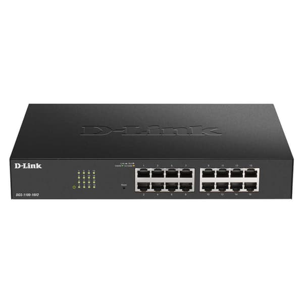 D-link 16 Port Gigabit Smart Managed Musta