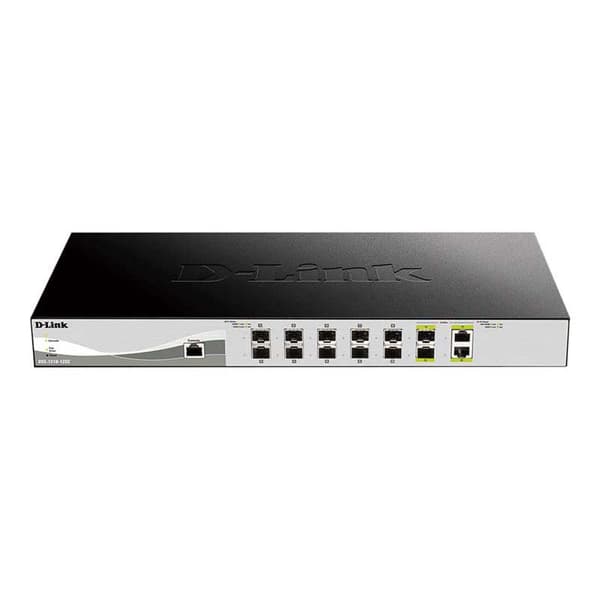 D-link Switch Dxs-1210-12sc/e Søvfarvet Sort, Sølv