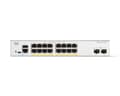 Miniatyrbild 4 av 5: Cisco Catalyst 1300-16FP-2G - Switch - L3 - Administrerad - 16 x 10/100/1000 (PoE+) + 2 x Gigabit Ethernet SFP - rackmonterbar - PoE+ (240 W)