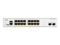 Miniatyrbild 2 av 5: Cisco Catalyst 1300-16FP-2G - Switch - L3 - Administrerad - 16 x 10/100/1000 (PoE+) + 2 x Gigabit Ethernet SFP - rackmonterbar - PoE+ (240 W)