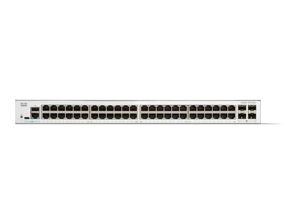 Cisco Catalyst 1200-48T-4X - Switch - L3 - smart - 48 x 10/100/1000Base-T + 4 x 10 Gigabit SFP+ - rackmonterbar