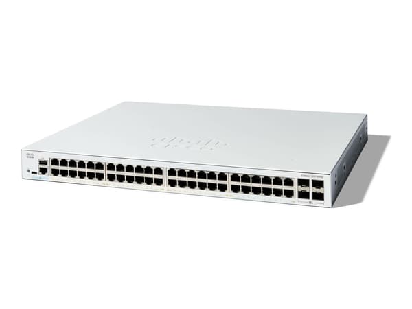 Cisco Catalyst 1200-48T-4X - Switch - L3 - smart - 48 x 10/100/1000Base-T + 4 x 10 Gigabit SFP+ - rackmonterbar