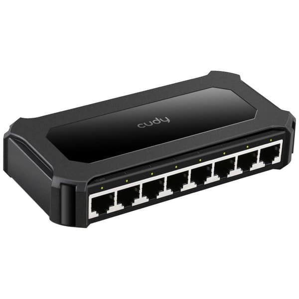 Cudy GS108D nätverksswitch Gigabit Ethernet (10/100/1000) Svart