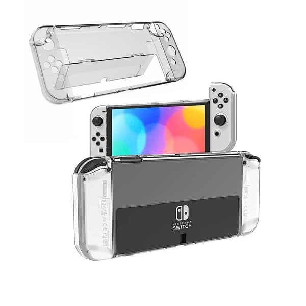 INF Beskyttelsesveske, film og tommelhetter for Nintendo Switch OLED-konsoller