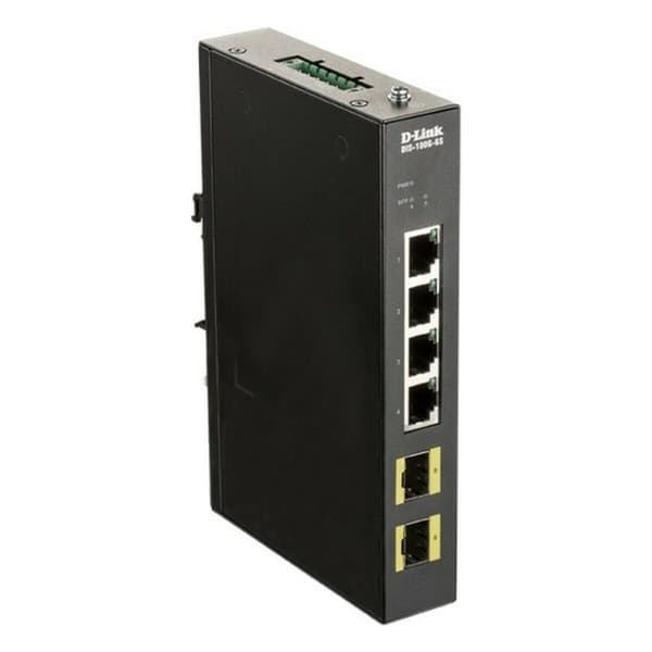 Kytkin D-Link DIS-100G-6S Gigabit musta
