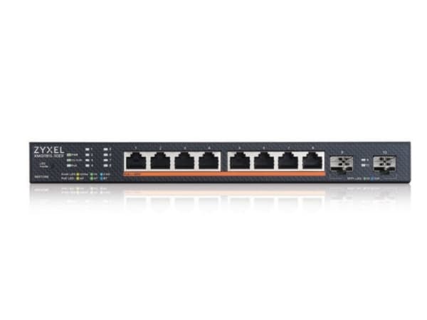 Zyxel XMG1915 Series XMG1915-10EP - Switch - administrert, NebulaFLEX-sky - L3 Lite - smart - 8 x 100/1000/2.5G (PoE++) + 2 x Gigabit SFP / 10 Gigabi