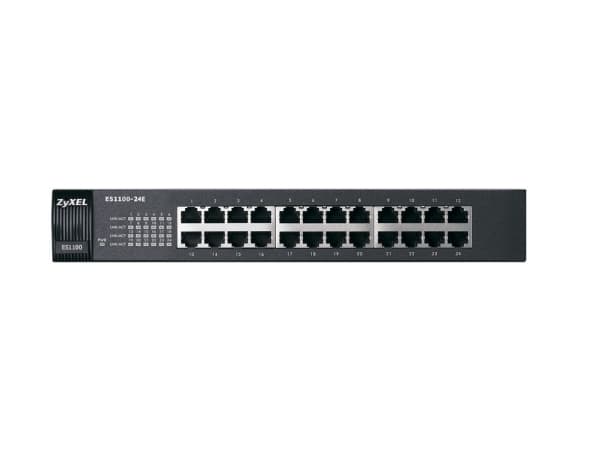Zyxel ES-1100-24E - Switch - ohanterad - 24 x 10/100 - skrivbordsmodell