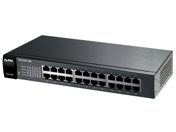 Zyxel ES-1100-24E - Switch - ohanterad - 24 x 10/100 - skrivbordsmodell