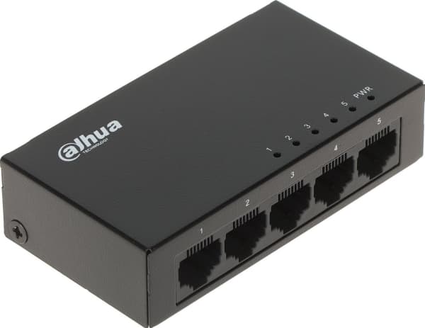 Dahua Technology Access PFS3005-5GT-V2, Ohanterad, L2, Gigabit Ethernet (10/100/1000) Svart