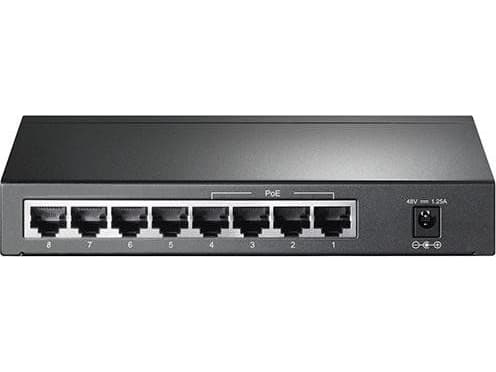 TP-Link TL-SG1008P, hanterad, Gigabit Ethernet (10/100/1000), Strömförsörjning via Ethernet (PoE) stöd