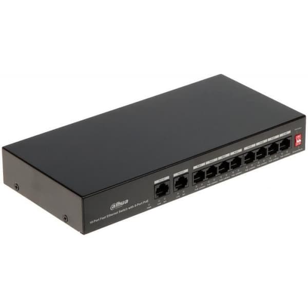 DAHUA 8 Port Unmanaged PoE Switch - PFS3010-8ET-65 Svart