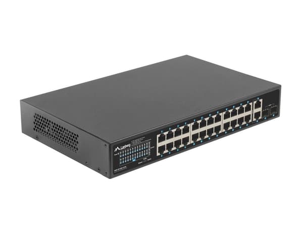 Lanberg RSGE-24P-2GE-2S-360 nätverksswitch Ohanterad
