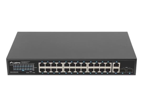 Lanberg RSGE-24P-2GE-2S-360 nätverksswitch Ohanterad