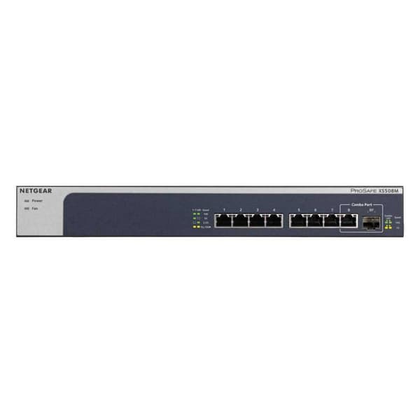 Netgear 8-port 10gb/multi-gb Eth Switch Sort Grå, Sølv