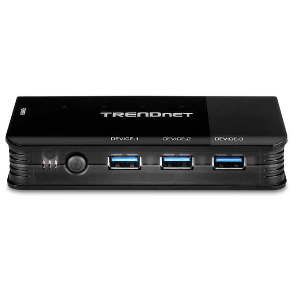 Trendnet 4 Port Usb 3.1 Sharing Switch Svart